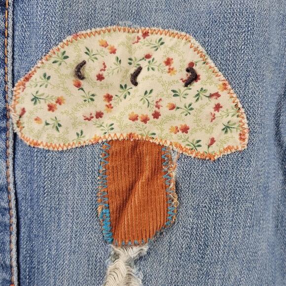 True Religion Y2K Ashbury Patchwork Jeans Sunshine Mushroom 26 - Picture 9 of 11